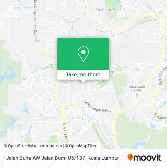 Jalan Bumi AW Jalan Bumi U5 / 137 map