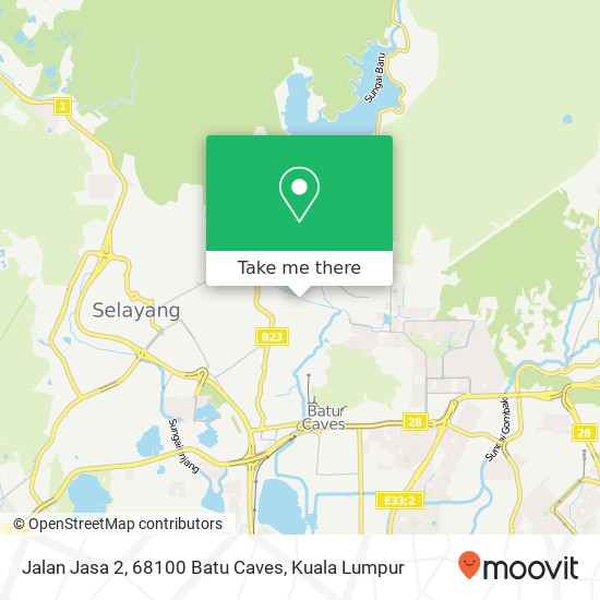 Peta Jalan Jasa 2, 68100 Batu Caves