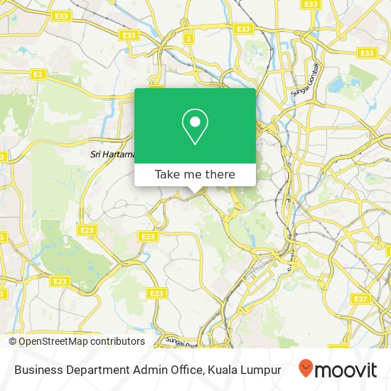 Business Department Admin Office map