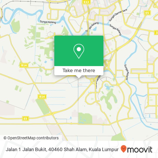 Peta Jalan 1 Jalan Bukit, 40460 Shah Alam