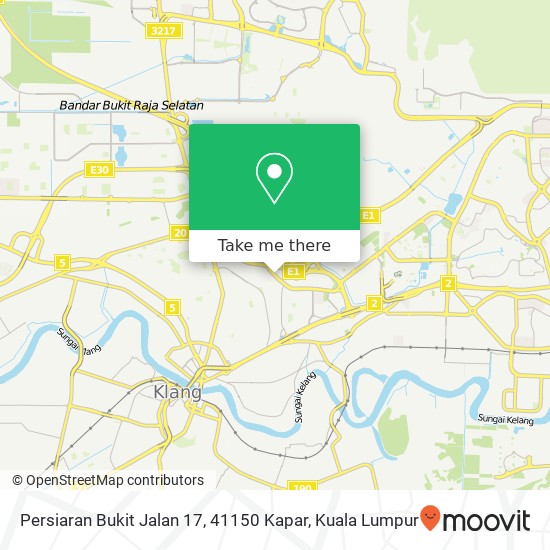 Persiaran Bukit Jalan 17, 41150 Kapar map