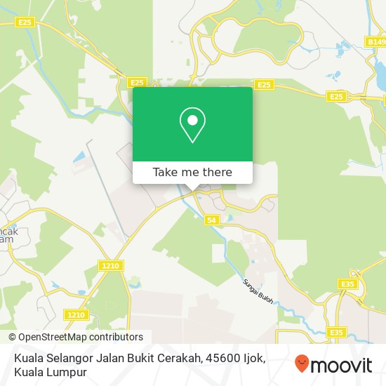 Peta Kuala Selangor Jalan Bukit Cerakah, 45600 Ijok