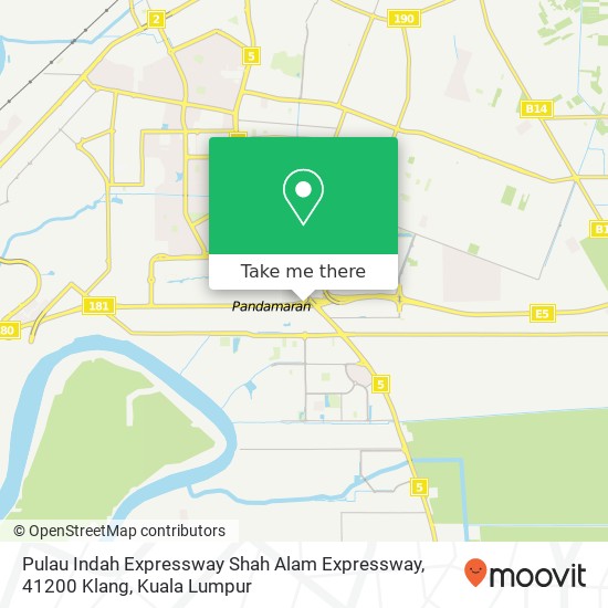 Pulau Indah Expressway Shah Alam Expressway, 41200 Klang map