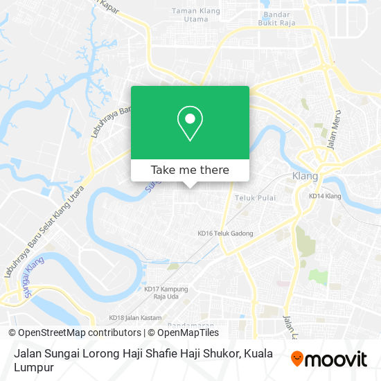 Jalan Sungai Lorong Haji Shafie Haji Shukor map