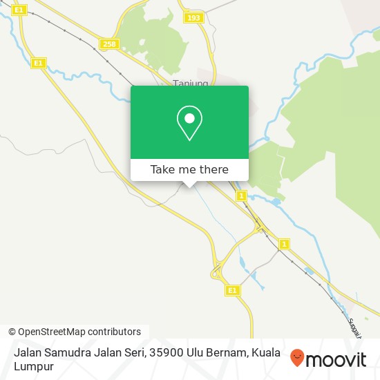 Peta Jalan Samudra Jalan Seri, 35900 Ulu Bernam