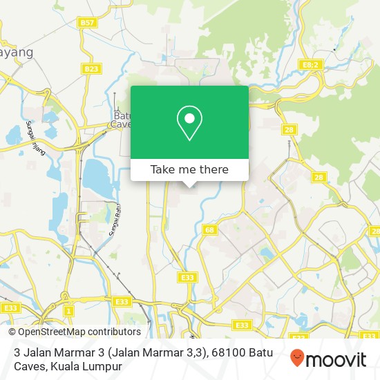 3 Jalan Marmar 3 (Jalan Marmar 3,3), 68100 Batu Caves map