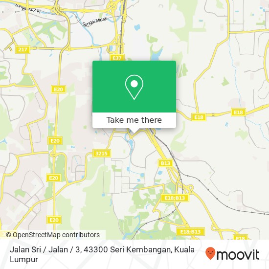 Jalan Sri / Jalan / 3, 43300 Seri Kembangan map