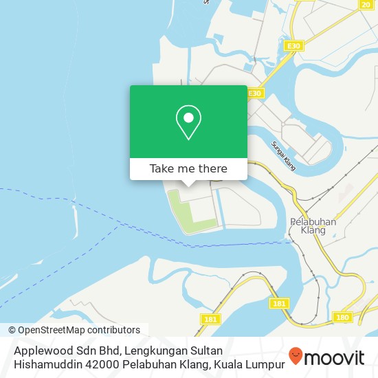 Applewood Sdn Bhd, Lengkungan Sultan Hishamuddin 42000 Pelabuhan Klang map