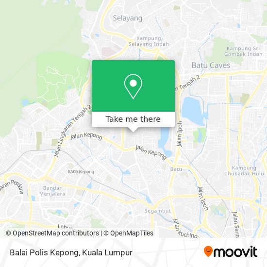 Balai Polis Kepong map