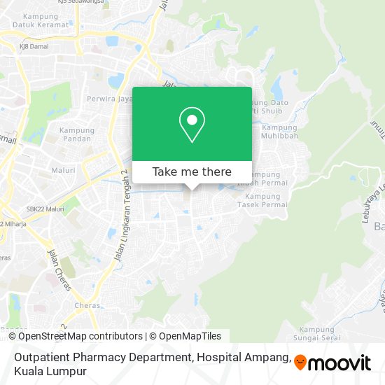 Outpatient Pharmacy Department, Hospital Ampang map