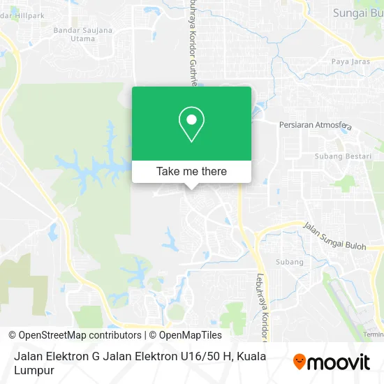 Jalan Elektron G Jalan Elektron U16 / 50 H map