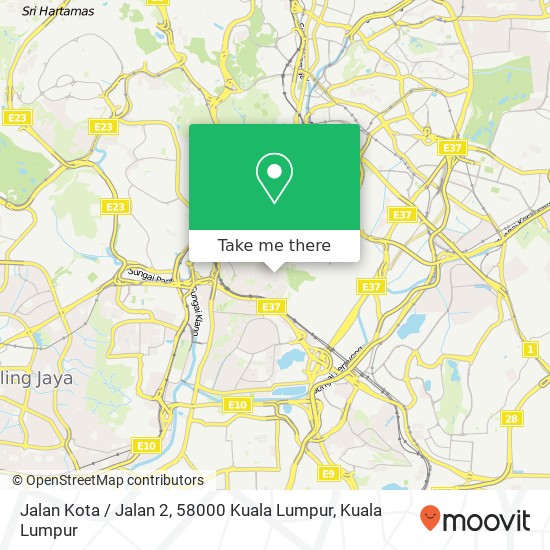 Peta Jalan Kota / Jalan 2, 58000 Kuala Lumpur