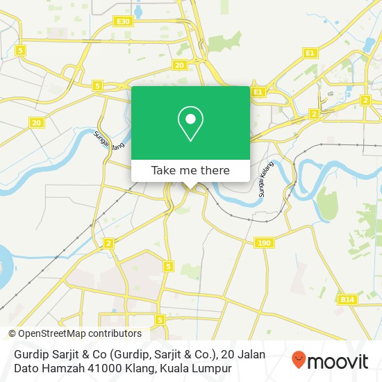 Gurdip Sarjit & Co (Gurdip, Sarjit & Co.), 20 Jalan Dato Hamzah 41000 Klang map