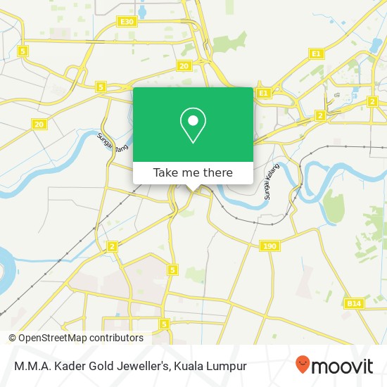 M.M.A. Kader Gold Jeweller's map