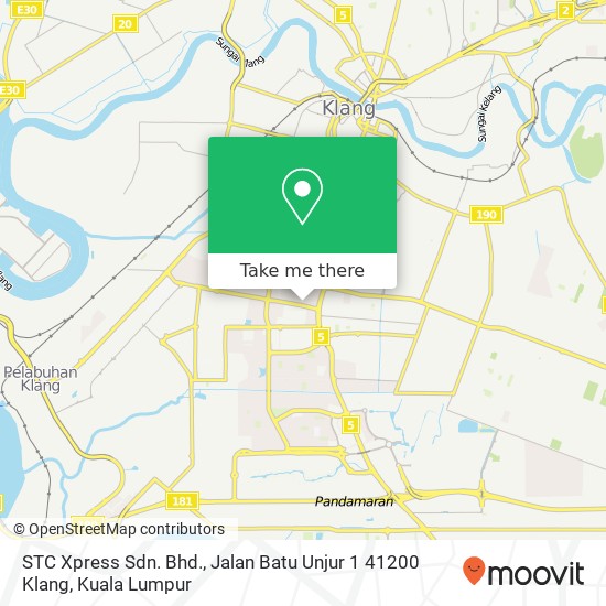 STC Xpress Sdn. Bhd., Jalan Batu Unjur 1 41200 Klang map