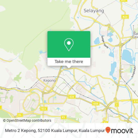 Peta Metro 2 Kepong, 52100 Kuala Lumpur