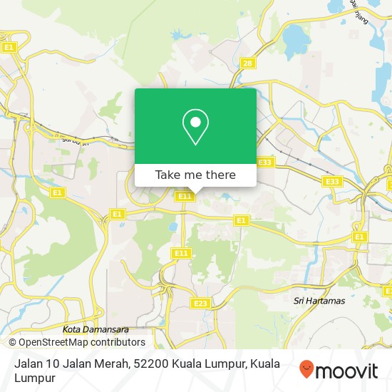 Jalan 10 Jalan Merah, 52200 Kuala Lumpur map