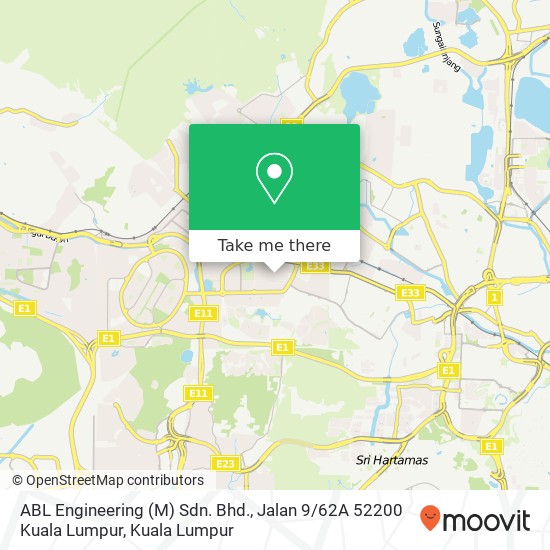 ABL Engineering (M) Sdn. Bhd., Jalan 9 / 62A 52200 Kuala Lumpur map