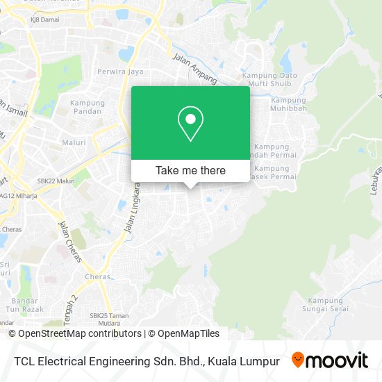 Peta TCL Electrical Engineering Sdn. Bhd.