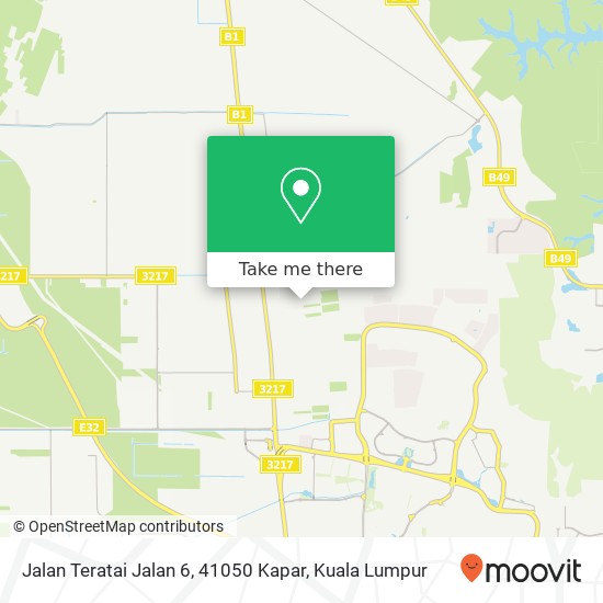 Jalan Teratai Jalan 6, 41050 Kapar map