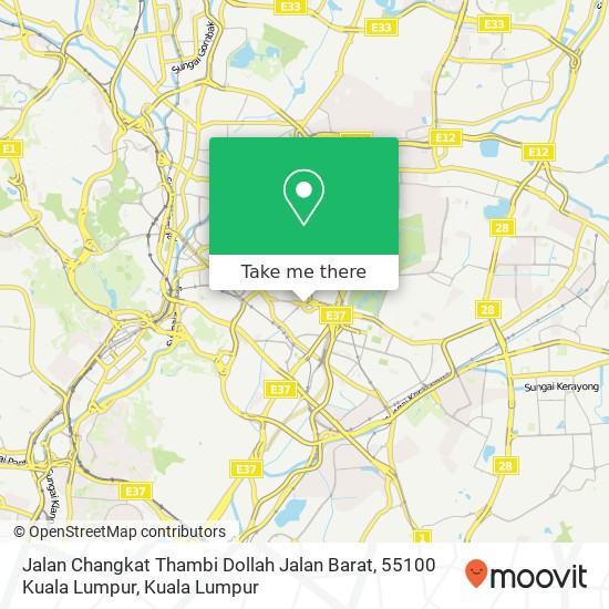 Jalan Changkat Thambi Dollah Jalan Barat, 55100 Kuala Lumpur map