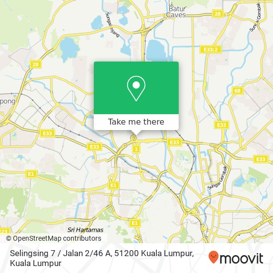 Peta Selingsing 7 / Jalan 2 / 46 A, 51200 Kuala Lumpur