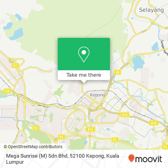 Mega Sunrise (M) Sdn Bhd, 52100 Kepong map