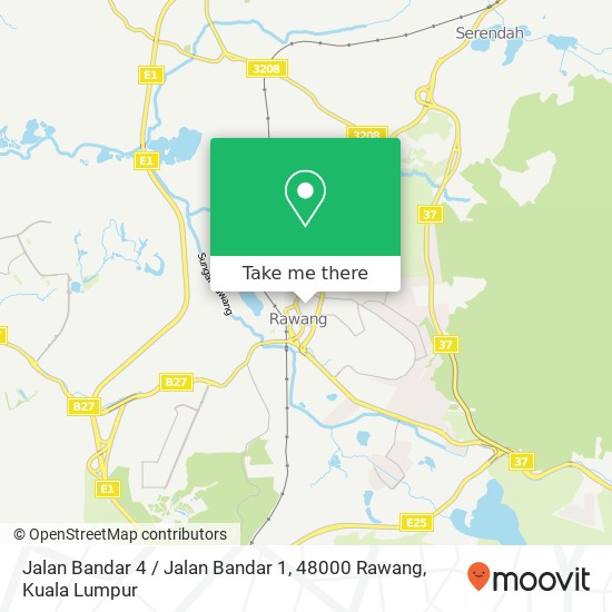 Jalan Bandar 4 / Jalan Bandar 1, 48000 Rawang map