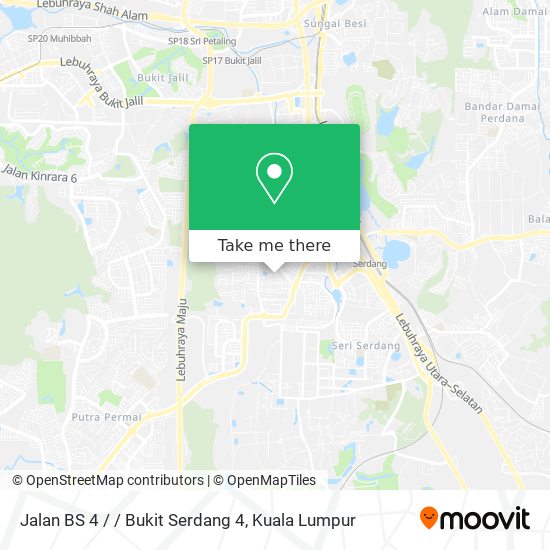 Peta Jalan BS 4 / / Bukit Serdang 4