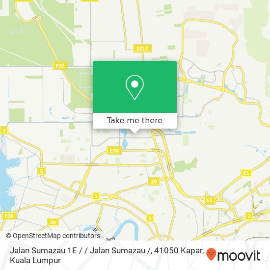 Peta Jalan Sumazau 1E / / Jalan Sumazau /, 41050 Kapar