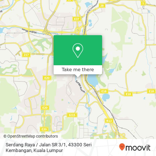 Peta Serdang Raya / Jalan SR 3 / 1, 43300 Seri Kembangan