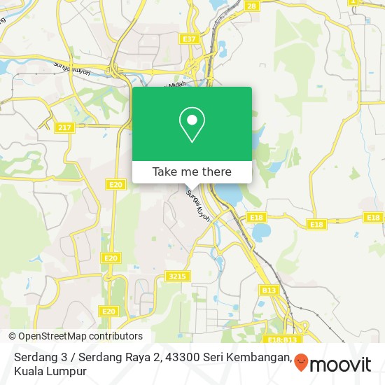 Peta Serdang 3 / Serdang Raya 2, 43300 Seri Kembangan