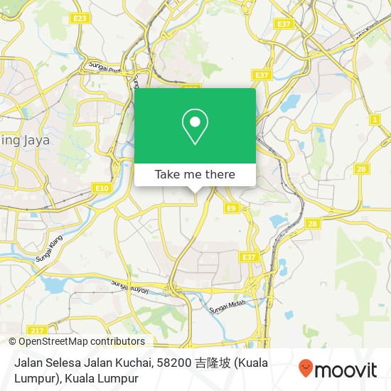 Jalan Selesa Jalan Kuchai, 58200 吉隆坡 (Kuala Lumpur) map