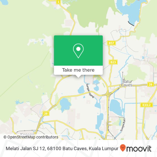 Melati Jalan SJ 12, 68100 Batu Caves map