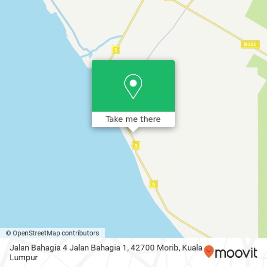 Peta Jalan Bahagia 4 Jalan Bahagia 1, 42700 Morib