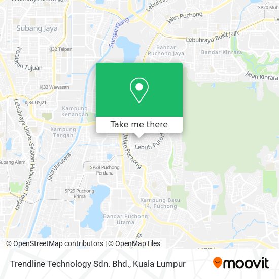 Trendline Technology Sdn. Bhd. map