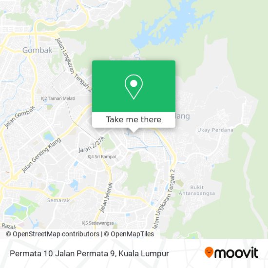 Permata 10 Jalan Permata 9 map