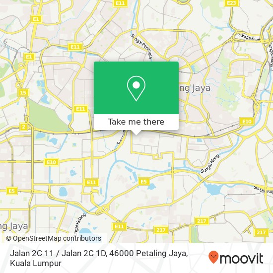 Peta Jalan 2C 11 / Jalan 2C 1D, 46000 Petaling Jaya