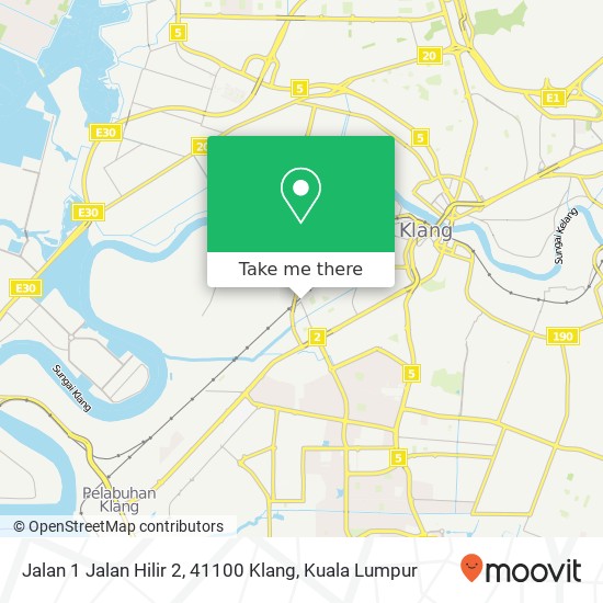 Jalan 1 Jalan Hilir 2, 41100 Klang map