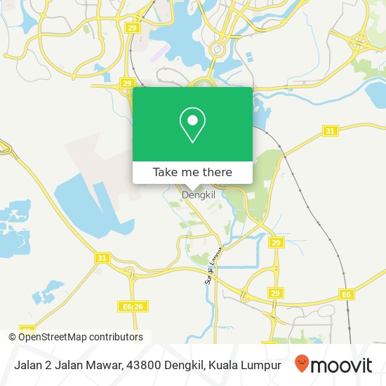 Peta Jalan 2 Jalan Mawar, 43800 Dengkil