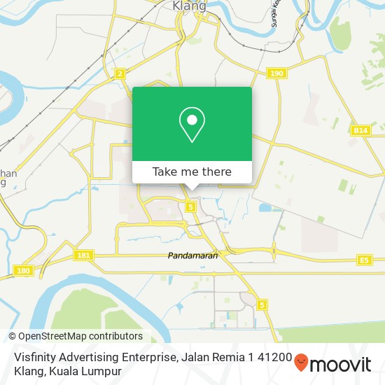 Visfinity Advertising Enterprise, Jalan Remia 1 41200 Klang map