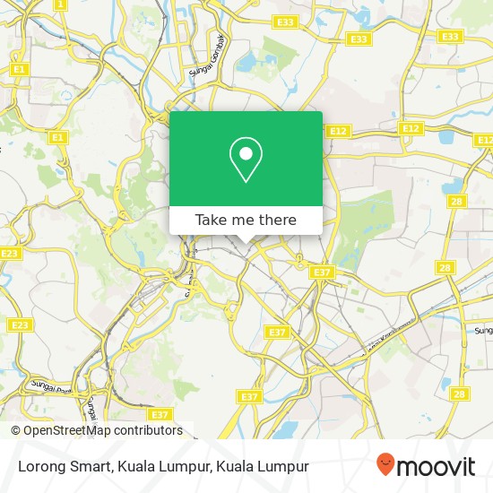 Lorong Smart, Kuala Lumpur map
