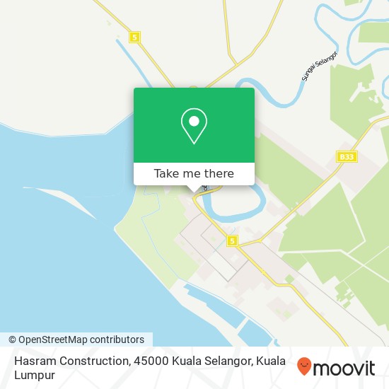 Peta Hasram Construction, 45000 Kuala Selangor