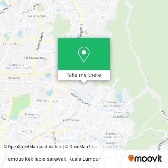 famous kek lapis sarawak map