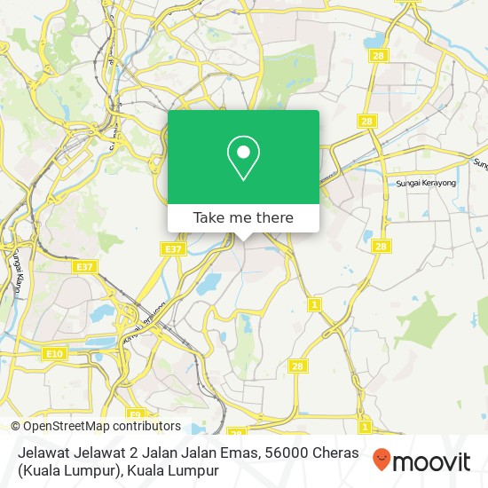 Jelawat Jelawat 2 Jalan Jalan Emas, 56000 Cheras (Kuala Lumpur) map