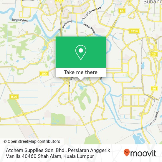 Atchem Supplies Sdn. Bhd., Persiaran Anggerik Vanilla 40460 Shah Alam map