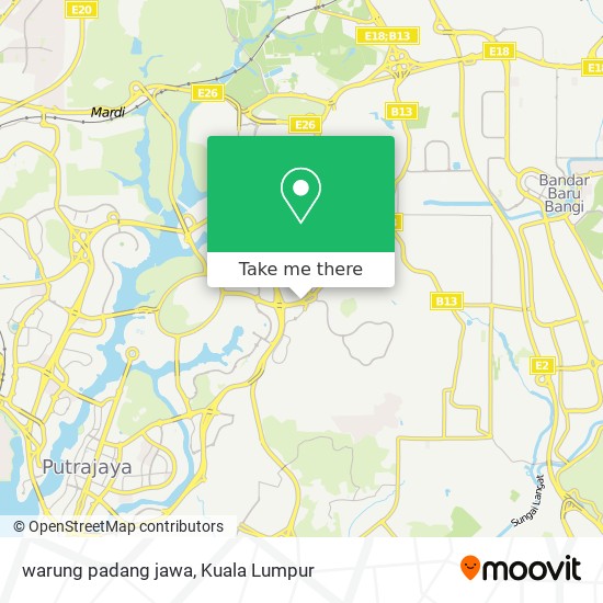 warung padang jawa map