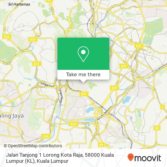 Jalan Tanjong 1 Lorong Kota Raja, 58000 Kuala Lumpur (KL) map