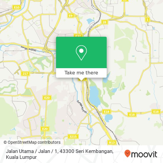 Jalan Utama / Jalan / 1, 43300 Seri Kembangan map
