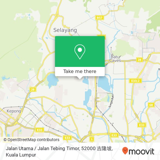Jalan Utama / Jalan Tebing Timor, 52000 吉隆坡 map